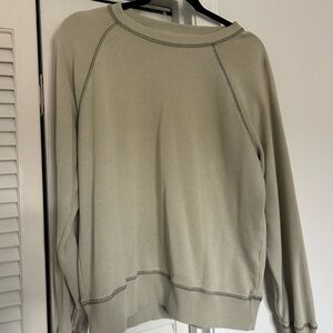 American Eagle Outfitters Women's Light Tan Crewneck Sweater